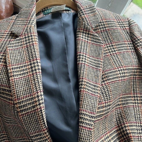 Vintage HARVE BERNARD Wool Plaid Blazer size 6 - Picture 14 of 14